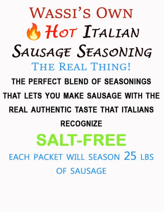 SALT-FREE Hot Italian Sausage Seasoning